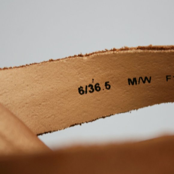 Born Ladies 6 Tepati Brown /Rust Leather Slides Mules Slip-on Open-toe Sandals - Picture 8 of 12